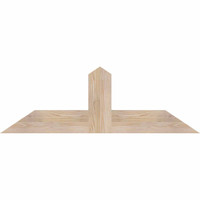 48"W x 16"H x 3 1/2"D x 5 1/2"F, 08/12 Pitch, Portland Smooth Timber Gable Bracket, Douglas Fir