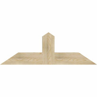48"W x 16"H x 04"D x 6"F, 08/12 Pitch, Portland Rough Sawn Timber Gable Bracket, Douglas Fir