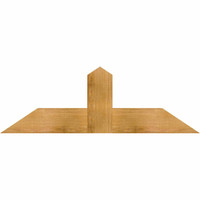 48"W x 16"H x 04"D x 6"F, 08/12 Pitch, Portland Rough Sawn Timber Gable Bracket, Western Red Cedar