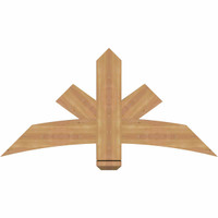 48"W x 24"H x 3 1/2"D x 5 1/2"F, 12/12 Pitch, Alberta Smooth Timber Gable Bracket, Western Red Cedar