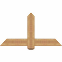 48"W x 26"H x 3 1/2"D x 5 1/2"F, 13/12 Pitch, Eugene Smooth Timber Gable Bracket, Western Red Cedar