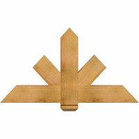 48"W x 26"H x 04"D x 6"F, 13/12 Pitch, Kennewick Rough Sawn Timber Gable Bracket, Western Red Cedar