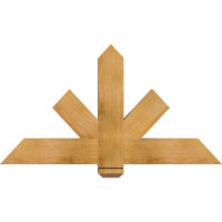 48"W x 26"H x 3 1/2"D x 5 1/2"F, 13/12 Pitch, Kennewick Smooth Timber Gable Bracket, Western Red Cedar