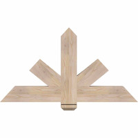 48"W x 26"H x 3 1/2"D x 5 1/2"F, 13/12 Pitch, Kennewick Smooth Timber Gable Bracket, Douglas Fir