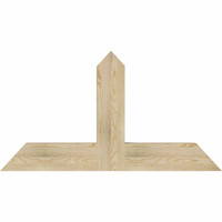 48"W x 26"H x 04"D x 6"F, 13/12 Pitch, Portland Rough Sawn Timber Gable Bracket, Douglas Fir