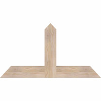 48"W x 26"H x 3 1/2"D x 5 1/2"F, 13/12 Pitch, Portland Smooth Timber Gable Bracket, Douglas Fir