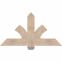 48"W x 26"H x 3 1/2"D x 5 1/2"F, 13/12 Pitch, Redmond Smooth Timber Gable Bracket, Douglas Fir
