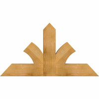 48"W x 26"H x 04"D x 6"F, 13/12 Pitch, Richland Rough Sawn Timber Gable Bracket, Western Red Cedar