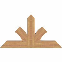 48"W x 26"H x 3 1/2"D x 5 1/2"F, 13/12 Pitch, Richland Smooth Timber Gable Bracket, Western Red Cedar