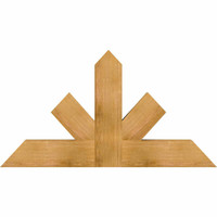 48"W x 26"H x 04"D x 6"F, 13/12 Pitch, Saratoga Rough Sawn Timber Gable Bracket, Western Red Cedar