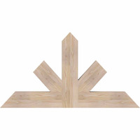48"W x 26"H x 3 1/2"D x 5 1/2"F, 13/12 Pitch, Saratoga Smooth Timber Gable Bracket, Douglas Fir