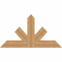 48"W x 26"H x 3 1/2"D x 5 1/2"F, 13/12 Pitch, Saratoga Smooth Timber Gable Bracket, Western Red Cedar
