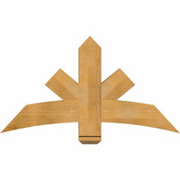 48"W x 26"H x 06"D x 6"F, 13/12 Pitch, Alberta Rough Sawn Timber Gable Bracket, Western Red Cedar
