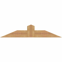 48"W x 10"H x 5 1/2"D x 5 1/2"F, 05/12 Pitch, Portland Smooth Timber Gable Bracket, Western Red Cedar