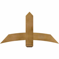 48"W x 26"H x 06"D x 6"F, 13/12 Pitch, Bellingham Rough Sawn Timber Gable Bracket, Western Red Cedar