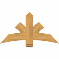 48"W x 26"H x 06"D x 6"F, 13/12 Pitch, Davenport Rough Sawn Timber Gable Bracket, Western Red Cedar