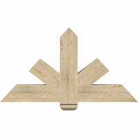 48"W x 26"H x 06"D x 6"F, 13/12 Pitch, Kennewick Rough Sawn Timber Gable Bracket, Douglas Fir