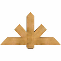 48"W x 26"H x 06"D x 6"F, 13/12 Pitch, Kennewick Rough Sawn Timber Gable Bracket, Western Red Cedar