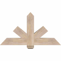 48"W x 26"H x 5 1/2"D x 5 1/2"F, 13/12 Pitch, Kennewick Smooth Timber Gable Bracket, Douglas Fir