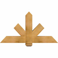48"W x 26"H x 5 1/2"D x 5 1/2"F, 13/12 Pitch, Kennewick Smooth Timber Gable Bracket, Western Red Cedar