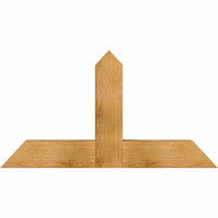 48"W x 26"H x 06"D x 6"F, 13/12 Pitch, Portland Rough Sawn Timber Gable Bracket, Western Red Cedar
