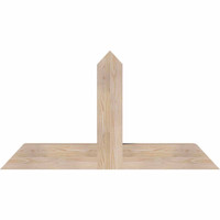 48"W x 26"H x 5 1/2"D x 5 1/2"F, 13/12 Pitch, Portland Smooth Timber Gable Bracket, Douglas Fir