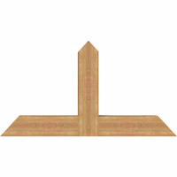 48"W x 26"H x 5 1/2"D x 5 1/2"F, 13/12 Pitch, Portland Smooth Timber Gable Bracket, Western Red Cedar
