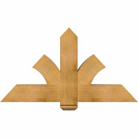 48"W x 26"H x 06"D x 6"F, 13/12 Pitch, Redmond Rough Sawn Timber Gable Bracket, Western Red Cedar
