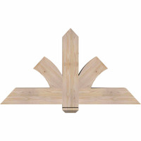 48"W x 26"H x 5 1/2"D x 5 1/2"F, 13/12 Pitch, Redmond Smooth Timber Gable Bracket, Douglas Fir