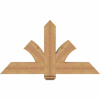 48"W x 26"H x 5 1/2"D x 5 1/2"F, 13/12 Pitch, Redmond Smooth Timber Gable Bracket, Western Red Cedar