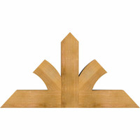 48"W x 26"H x 06"D x 6"F, 13/12 Pitch, Richland Rough Sawn Timber Gable Bracket, Western Red Cedar