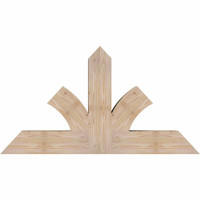 48"W x 26"H x 5 1/2"D x 5 1/2"F, 13/12 Pitch, Richland Smooth Timber Gable Bracket, Douglas Fir
