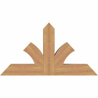 48"W x 26"H x 5 1/2"D x 5 1/2"F, 13/12 Pitch, Richland Smooth Timber Gable Bracket, Western Red Cedar