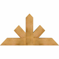 48"W x 26"H x 06"D x 6"F, 13/12 Pitch, Saratoga Rough Sawn Timber Gable Bracket, Western Red Cedar