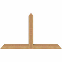 48"W x 28"H x 3 1/2"D x 3 1/2"F, 14/12 Pitch, Portland Smooth Timber Gable Bracket, Western Red Cedar