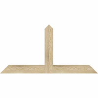 48"W x 24"H x 04"D x 4"F, 12/12 Pitch, Portland Rough Sawn Timber Gable Bracket, Douglas Fir