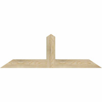 48"W x 16"H x 04"D x 4"F, 08/12 Pitch, Portland Rough Sawn Timber Gable Bracket, Douglas Fir