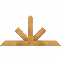 48"W x 24"H x 04"D x 4"F, 12/12 Pitch, Saratoga Rough Sawn Timber Gable Bracket, Western Red Cedar