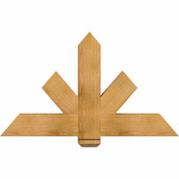 48"W x 28"H x 04"D x 6"F, 14/12 Pitch, Kennewick Rough Sawn Timber Gable Bracket, Western Red Cedar