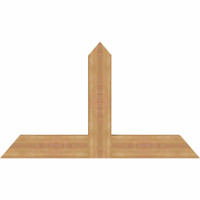 48"W x 28"H x 3 1/2"D x 5 1/2"F, 14/12 Pitch, Portland Smooth Timber Gable Bracket, Western Red Cedar