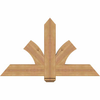 48"W x 28"H x 3 1/2"D x 5 1/2"F, 14/12 Pitch, Redmond Smooth Timber Gable Bracket, Western Red Cedar