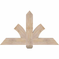 48"W x 28"H x 3 1/2"D x 5 1/2"F, 14/12 Pitch, Redmond Smooth Timber Gable Bracket, Douglas Fir