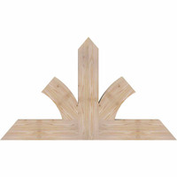 48"W x 28"H x 3 1/2"D x 5 1/2"F, 14/12 Pitch, Richland Smooth Timber Gable Bracket, Douglas Fir