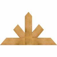48"W x 28"H x 04"D x 6"F, 14/12 Pitch, Saratoga Rough Sawn Timber Gable Bracket, Western Red Cedar