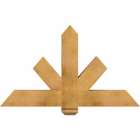 48"W x 28"H x 5 1/2"D x 5 1/2"F, 14/12 Pitch, Kennewick Smooth Timber Gable Bracket, Western Red Cedar