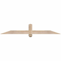 60"W x 10"H x 3 1/2"D x 3 1/2"F, 04/12 Pitch, Eugene Smooth Timber Gable Bracket, Douglas Fir