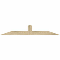 60"W x 10"H x 04"D x 4"F, 04/12 Pitch, Portland Rough Sawn Timber Gable Bracket, Douglas Fir