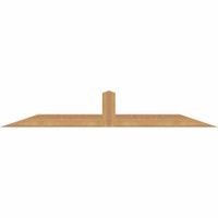 60"W x 10"H x 3 1/2"D x 3 1/2"F, 04/12 Pitch, Portland Smooth Timber Gable Bracket, Western Red Cedar