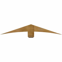 60"W x 10"H x 04"D x 6"F, 04/12 Pitch, Bellingham Rough Sawn Timber Gable Bracket, Western Red Cedar