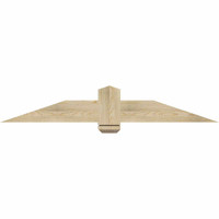60"W x 10"H x 04"D x 6"F, 04/12 Pitch, Eugene Rough Sawn Timber Gable Bracket, Douglas Fir